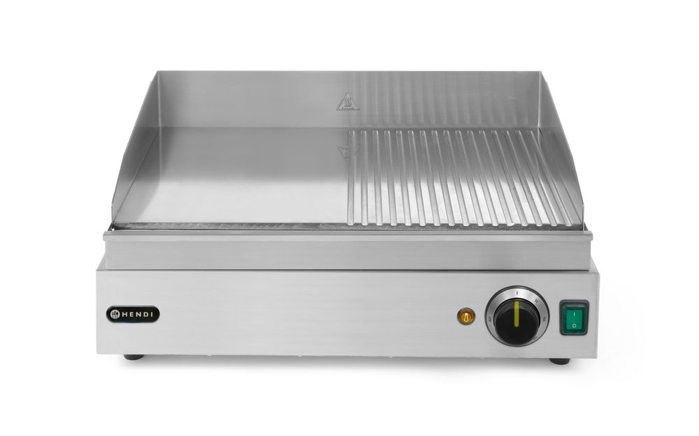 Grillező / rostlap Profi Line – 1/2 sima