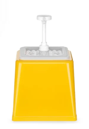 Szószadagoló pumpával – 2,5 L – Sárga