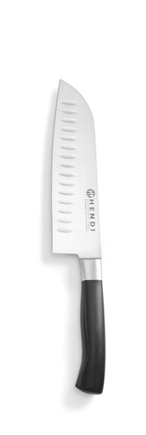 Santoku kés – Profi Line – Fekete – 310x20x50 mm