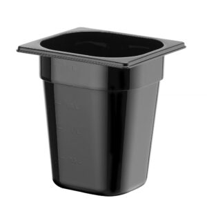 GN 1/6 fekete polikarbonát tároló