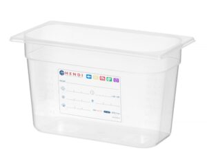 Műanyag tároló GN edény 1/3 – HACCP – Átlátszó – 2.5 L