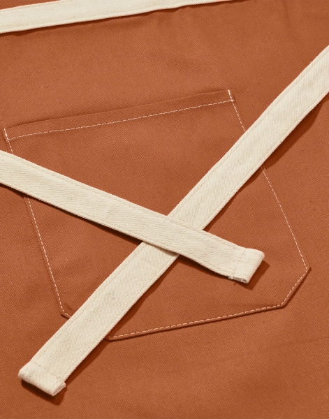 SANTORINI - Contrasted Bistro Apron with Pocket - Image 3