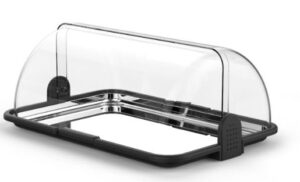 Bemutatótálca rolltop fedővel