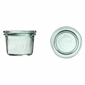 Üveg, 80 ml, fedővel, Mini-Sturz, 12 db