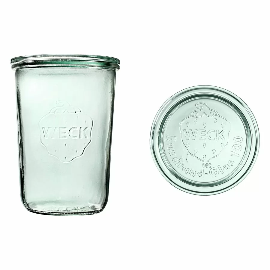 Üveg, 850 ml, fedővel, Mold, 6 db
