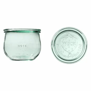 Üveg, 580 ml, fedővel, Tulipán, 6 db