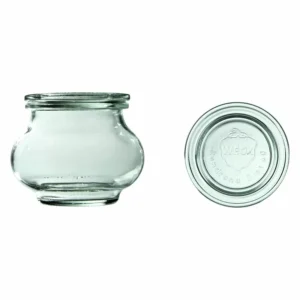 Üveg, 220 ml, fedővel, Deco, 12 db