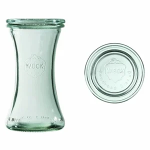 Üveg, 200 ml, fedővel, Deli, 6 db