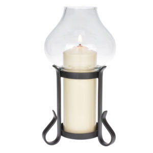 LUMINA fekete kovácsoltvas, átlátszó búrával