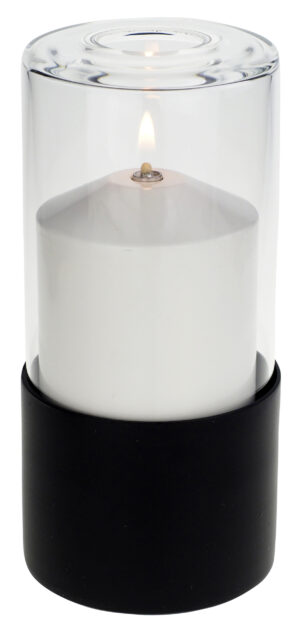 TONDO BIG fekete, átlátszó búrával